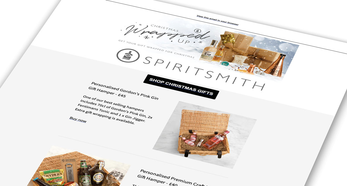 Email marketing for SpiritSmith